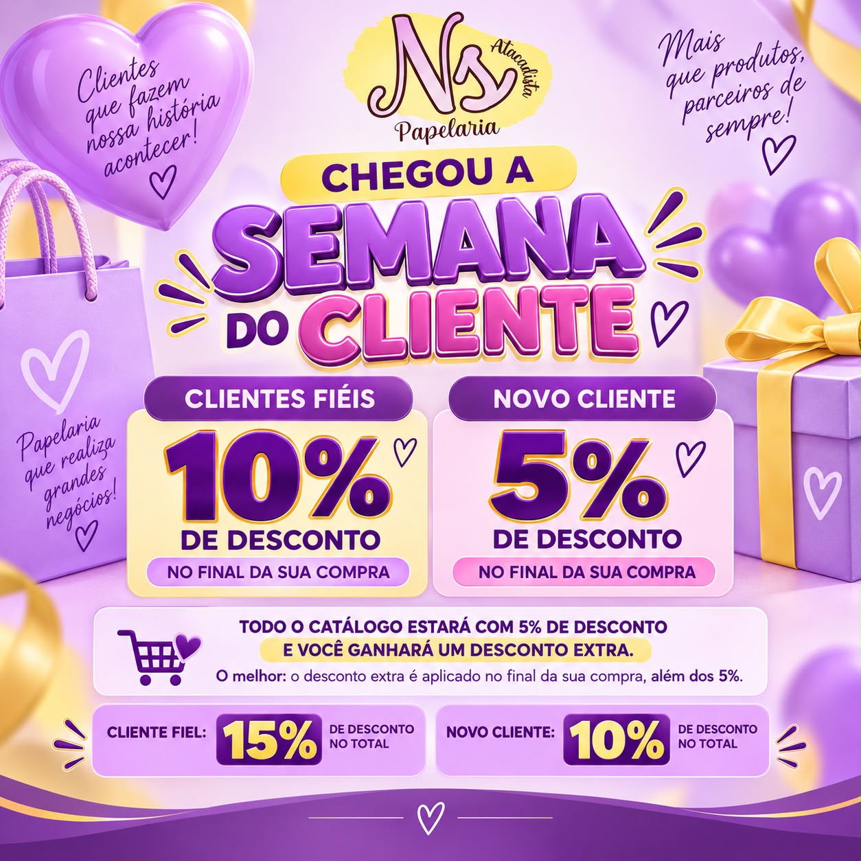 Semana do cliente Ns Atacadista!